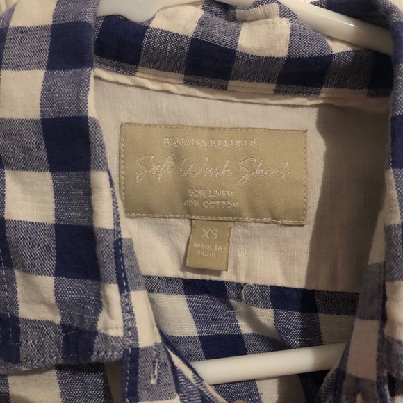 Blue and white flannel - Picture 3 of 3